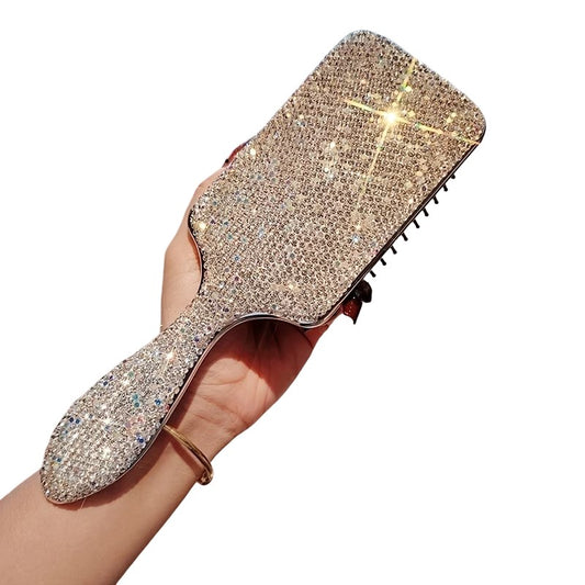 Luxury Rhinestone Hair Brush – Glitter Detangling Hair Care Comb for Women