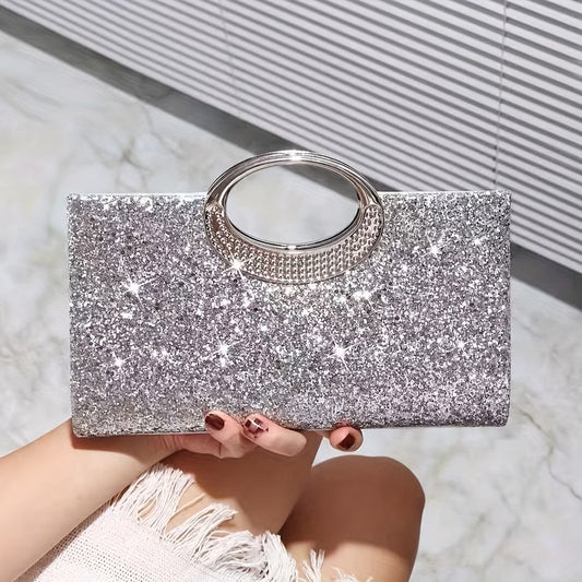 Rhinestone Evening Bag – Glitter Clutch Purse Shiny Handbag for Banquet & Party